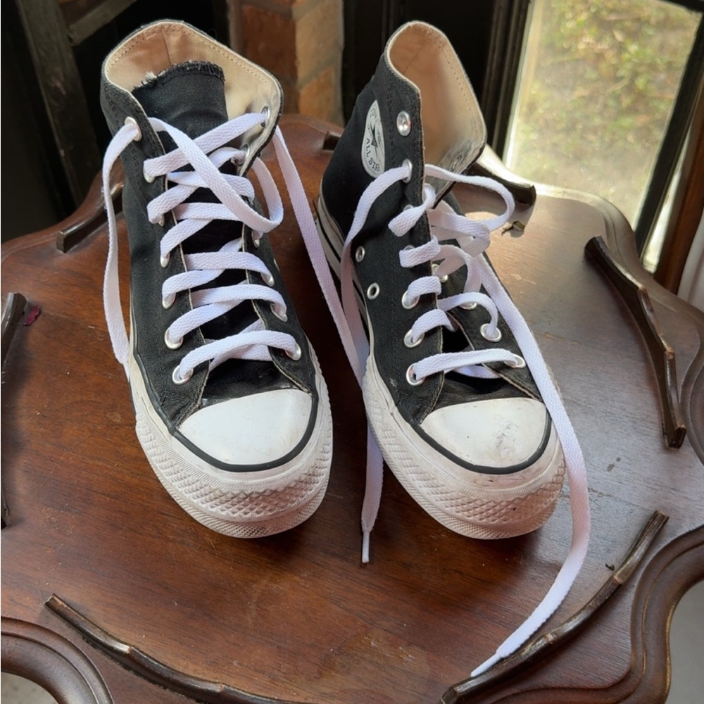 Converse Black and White High-Top Sneakers